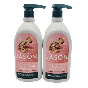 JASON Himalayan Pink Salt‎ Body Wash 30oz 2 Pack Gentle Cleansing Vegan Formula